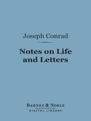 cover image of Notes on Life and Letters (Barnes & Noble Digital Library)